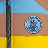PinBina Robot Kids Jacket (lightblue-nutbrown-sunyellow)