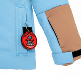 PinBina Robot Kids Jacket (lightblue-nutbrown-sunyellow)