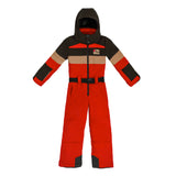 PinBina Stripes Junior Overall (red-black-nutbrown)
