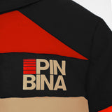 PinBina Stripes Junior Overall (red-black-nutbrown)