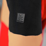 PinBina Stripes Junior Overall (red-black-nutbrown)