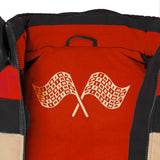 PinBina Stripes Junior Overall (red-black-nutbrown)