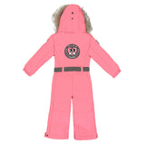PinBina Heart Kids Fleece Overall (coralpink-cedarbrown-pearlwhite)