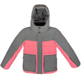 PinBina Padded Logo Junior Jacket (cedarbrown-coralpink)